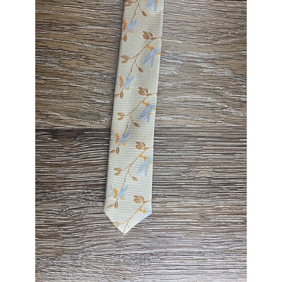 J. Crew Silk  D-Ring Ribbon Belt Small/Medium Women's Floral Pale Gold - Picture 7 of 9